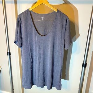 Old Navy Active Scoop Neck Tunic/Tee XXL Tall EUC - Charcoal Gray
